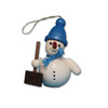Snowman and Shovel Ornament | 2 Inches Tall – detail view of the Christmas ornament