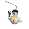 Snowman Ornament | 2 inches – side view of the Christmas ornament