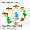 Table Candle Ring Kit | Unfinished Kit – alternate view of the wooden candleholder