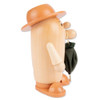 Rudi the Incense Burner - Holding Umbrella in Natural and Brown – alternate view of the German Christmas smoker