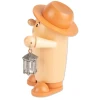 Rudi the Incense Burner - Holding Lantern in Natural and Gray – German Christmas smoker by Holzwaren Egermann