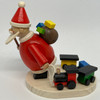 Santa pulling Train Small Figurine – detail view of the Christmas ornament