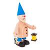 Unfinished Kit: Smoking Gnome with Lantern – side view of the German Christmas smoker