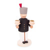 German DIY Figurine KIT - Miner Candle Holder – side view of the wooden candleholder