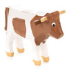 Miniature Wooden Cow Hand Carved German Figurine – detail view of the wooden figurine