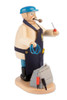 Electrician Incense Smoker | 7.5 Inches Tall – detail view of the German Christmas smoker
