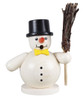 Snowman with Broom Incense Smoker – German Christmas smoker by Holzwaren Egermann