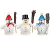Snowman with Broom Incense Smoker – side view of the German Christmas smoker