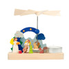 Angels Small Tealight Pyramid – Christmas pyramid by Graupner Holzminiaturen