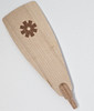 Richard Glaesser Pyramid Stamped Paddle – side view of the Christmas pyramid