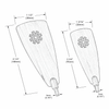 Richard Glaesser Pyramid Stamped Paddle – alternate view of the Christmas pyramid