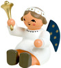 Sitting Angel Figurine with a Bell – Christmas ornament by KWO