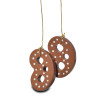 Pretzel Light Brown Ornament Set | 4 cm – alternate view of the Christmas ornament