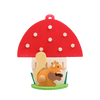 Squirrel and Mushroom Ornament – Christmas ornament by Graupner Holzminiaturen