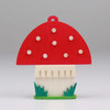 Squirrel and Mushroom Ornament – alternate view of the Christmas ornament