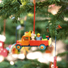 Angel in a Truck Wooden Ornament – alternate view of the Christmas ornament