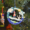 Skiing Child Ornament – alternate view of the Christmas ornament