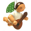 WENDT & KÜHN Ornament Flying Angel Playing Mandolin – detail view of the Christmas ornament