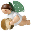 WENDT & KÜHN Ornament Flying Angel with Cymbals – alternate view of the Christmas ornament