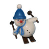 Skiing Snowman Wooden Figurine 11cm