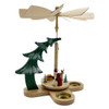 Santa with Reindeer - Tree Arm Tealight Pyramid – Christmas pyramid by Richard Glaesser