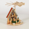 Tealight Forester Pyramid House | 29cm Tall – alternate view of the Christmas pyramid