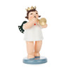 Angel with Crown and Trumpet – Christmas ornament by Kunstgewerbliche Drechslerei Ellmann