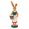 Rabbit with Long Skirt and Apron Figurine | 25cm – Christmas ornament by Gahlenz Holzkunst