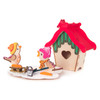 German DIY Smoker KIT - Unpainted Smoker House | 5 Inches – side view of the German Christmas smoker