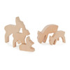UNCARVED - Deer for Wood Carving - Set of 5 – Christmas ornament by Hans-Gunter Flath