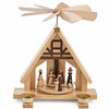 Natural Wood Nativity Christmas Pyramid | 23 cm – Christmas pyramid by Franz Karl
