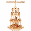 FRANZ KARL 3-Tier Nativity Christmas Pyramid with Baroque Railing