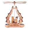 Skiing Snowman Tealight Pyramid | 11.75 Inches Tall – alternate view of the Christmas pyramid