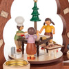 Children Baking in the Kitchen Holiday Pyramid – detail view of the Christmas pyramid