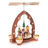 Children Baking in the Kitchen Holiday Pyramid – alternate view of the Christmas pyramid