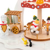 Snowman Merry-Go-Round Pyramid – detail view of the Christmas pyramid
