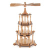 Pyramid 3 tiers no figures | 19.7 inches 50cm – Christmas pyramid by Volker & Heiko Flath