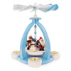 Painted Santa and Snowman Tealight Pyramid – Christmas pyramid by Jan Legler eK