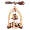 Santa Tealight - 2 Tier Pyramid – Christmas pyramid by Jan Legler eK