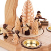 Forest Workers Tealight Pyramid – detail view of the Christmas pyramid