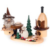 Forest Gnome Baker Double Incense Smoker – alternate view of the German Christmas smoker