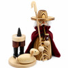 Sand-Finished Shepherd Incense Smoker | 25 cm – detail view of the German Christmas smoker