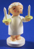 WENDT & KÜHN Goodwill Snowflake Blonde Angel Figurine Candles – alternate view of the Christmas ornament