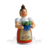 Lady with Dumplings Incense Smoker | 17 cm – side view of the German Christmas smoker