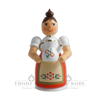 Lady with Coffee Jug Incense Smoker | 17 cm – alternate view of the German Christmas smoker
