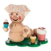Pastry Chef Worm with Cupcakes Incense Smoker | 5 Inches Tall – German Christmas smoker by Kuhnert