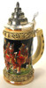 Keg Wagon German Beer Stein – detail view of the German handcrafted gift