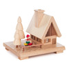 Small Snowman Smoker Cabin | 4.7 Inches Tall