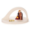 Nativity Tealight Holder | 12cm Tall – alternate view of the wooden candleholder