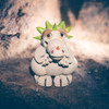 Child Dragon Incense Smoker 10cm – side view of the German Christmas smoker